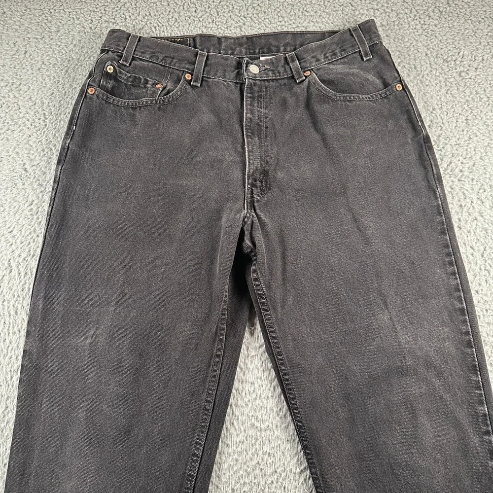 Levis Jeans Mens 36x30(35x30 Fits) 550 Relaxed Fit Black Straight Leg Vtg‎ 1999